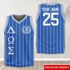 Fashion Striped Graphic Basketball Jersey Summer Custom Name Team Name Number Logo Basketball Uniform Loose Quick Dry V Neck Top