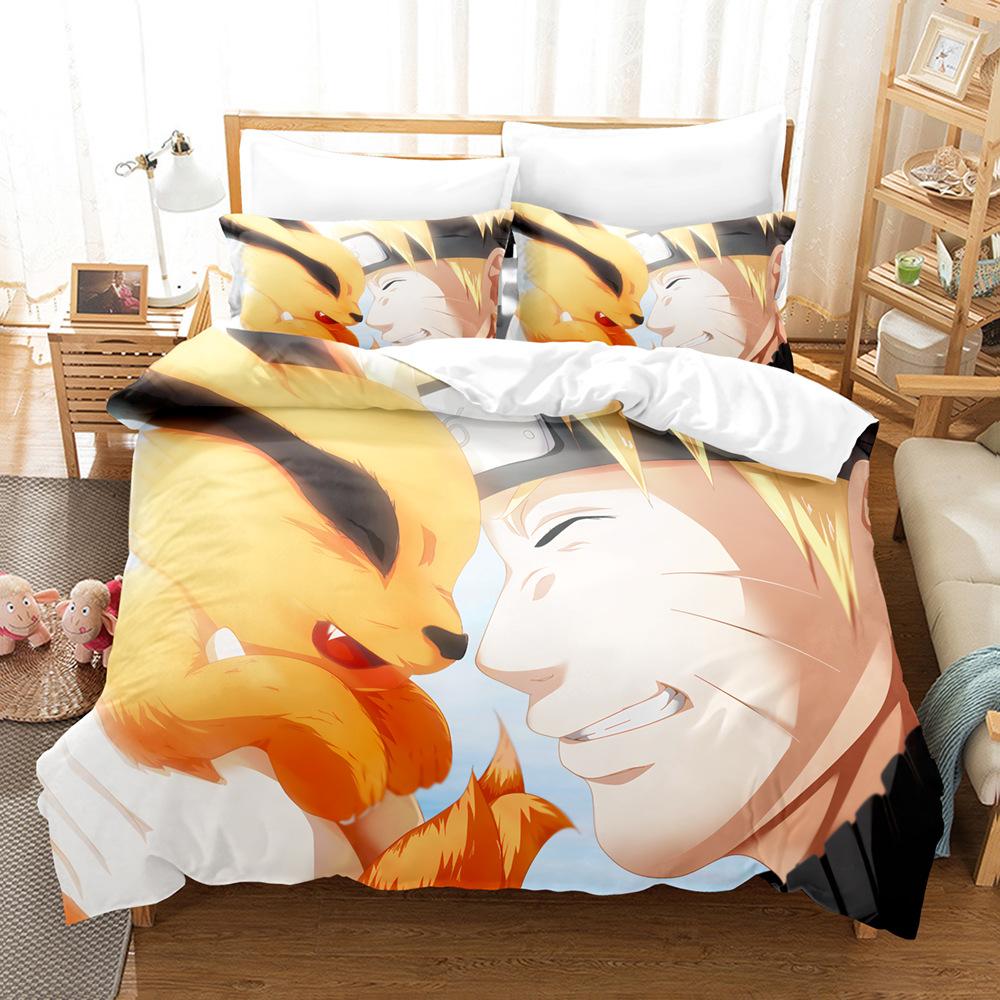 Three-Piece 3D Digital Printing Quilt Cover, Pillowcase, Bedding, Bedding