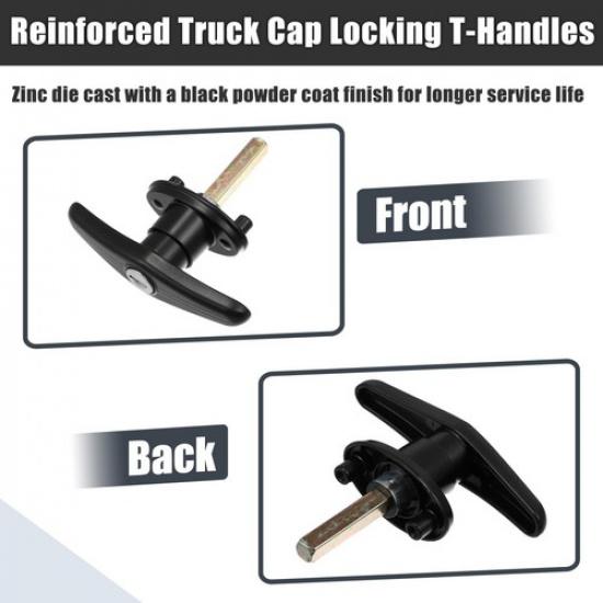 Truck Cap Locking T-Handle Lock For Pickup Truck Cap Camper Shell With 2 Keys