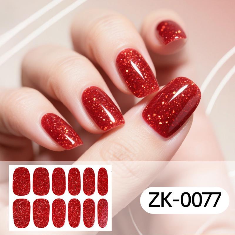 

Полное покрытие, блестящие наклейки для ногтей, милые девчачьи водонепроницаемые наклейки для ногтей nail sticker + nail setback