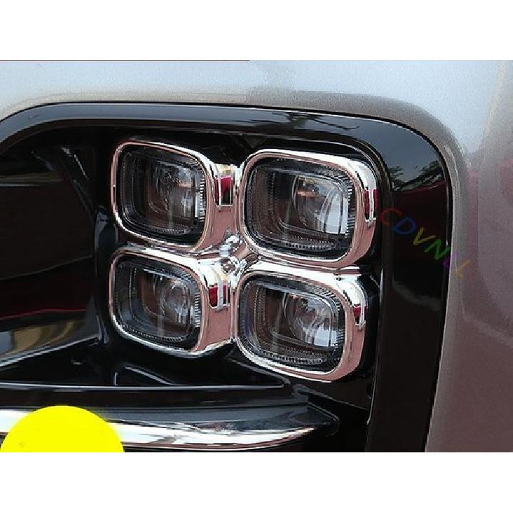 ABS Chrome Front Fog Light Lamp Trim Cover For Kia Sportage 2017-2019