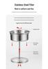 9-Cup American Style Stainless Steel Coffee Maker for Indoor/Outdoor Use - Convenient Camping Water Boiler