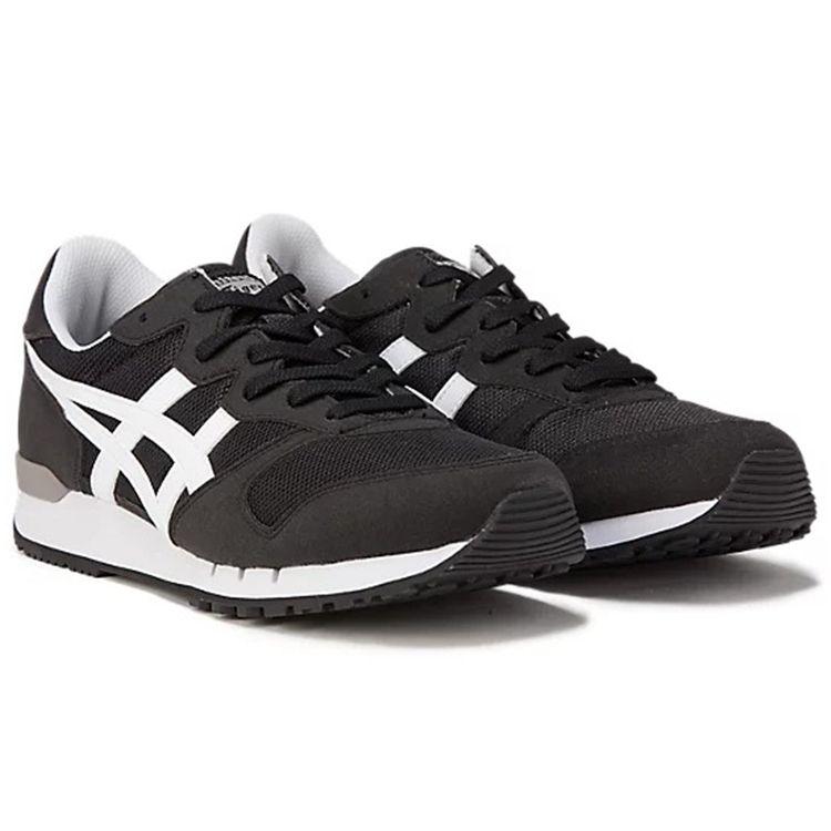 ONITSUKA TIGER Unisex Black White Alvarado Casual Lightweight Wear Resistant Low Top Running Shoes 1183A507-003