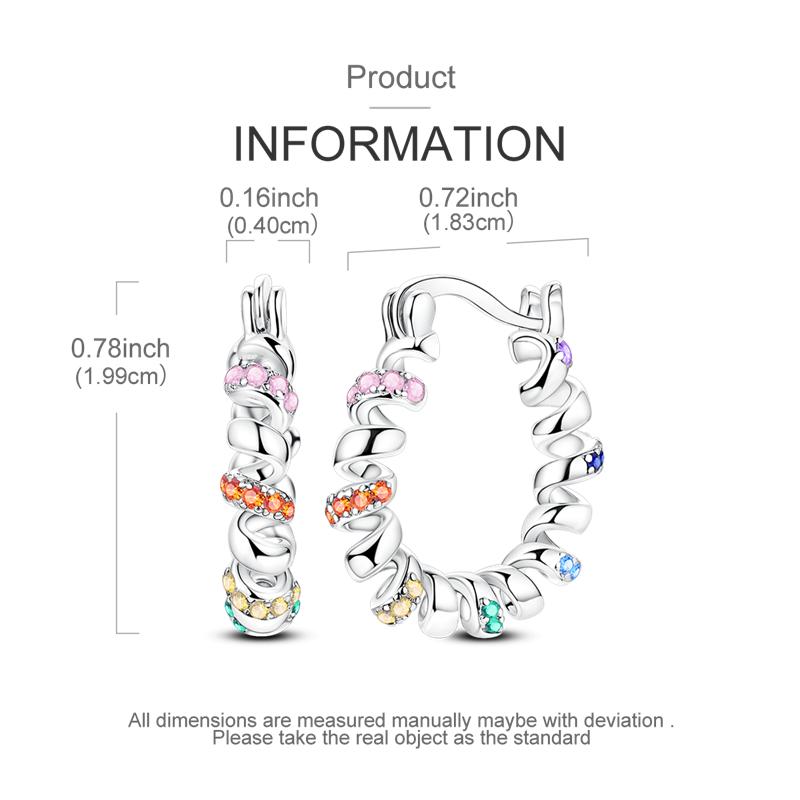 Fashion Gold Woman Hoop Earring 925 Sterling copper Sparkling Zircon Round Ear Stud Earrings Fine Zircon Lover Anniversary Gift