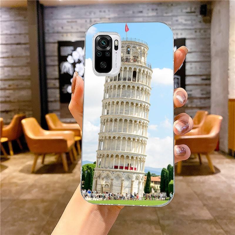 

Чехол для телефона Пизанская башня для Xiaomi 12 11T 10 9 Redmi Note 11 10 10S Pro Redmi 9 9A 8 Прозрачная накладка для телефона Redmi 8