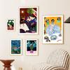 Abstrakte Mode Aktuelles Mädchen Tiger Bunte Blume Wandkunst Leinwand Malerei Poster Und Drucke Wandbilder Für Schlafzimmer Dekor Kein Rahmen
