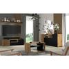 Meuble TV Auris 150 Cm Chêne Artisan / Noir Mat