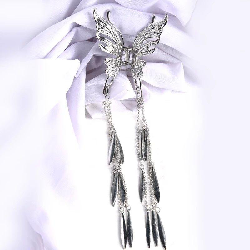 

National Style New Chinese Tassel Double Ponytail Cos Braid Tassel hairpin