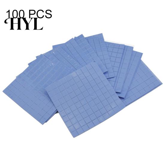 100 Stück 10 x 10 x 0,5 mm Kühlkörper-Silikon-Wärmeleitpad für GPU VGA IC