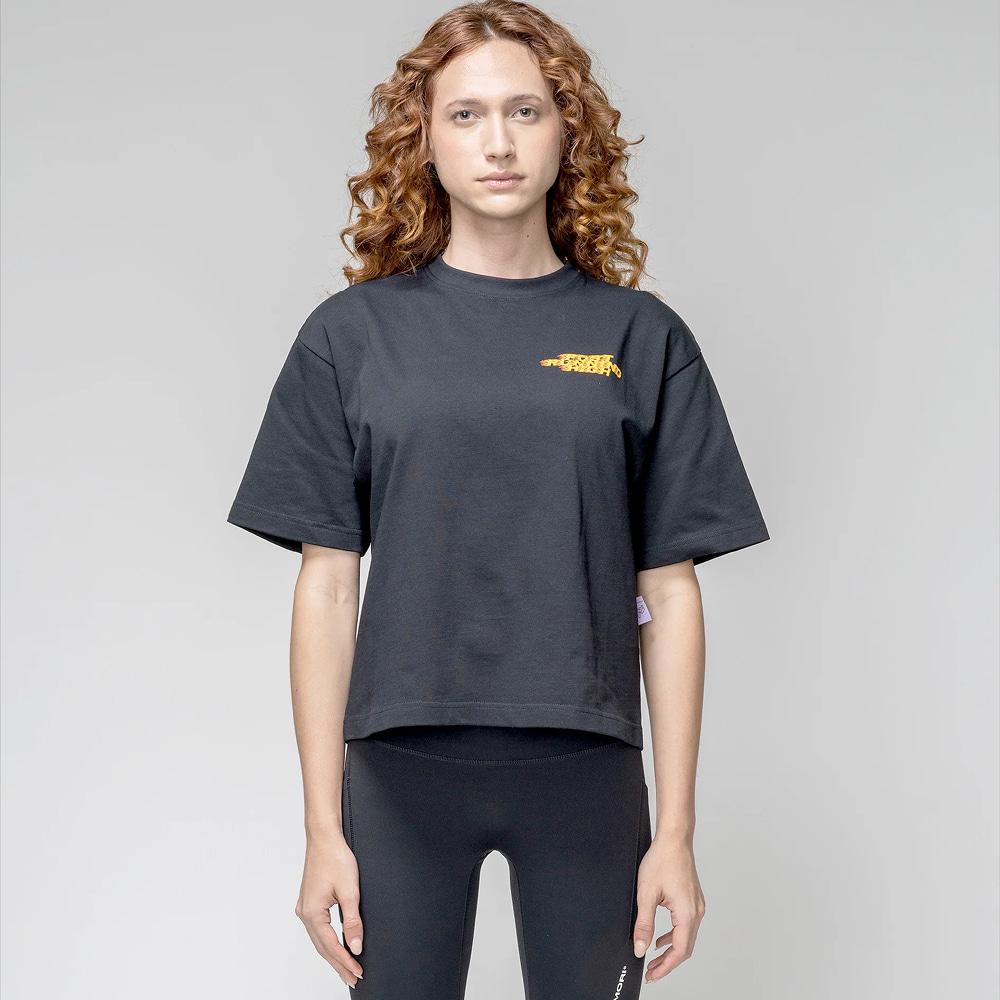 H. Kumori Post Running High Flames Women´S Boulder T-Shirt - Black Xl
