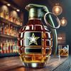 Pahar de Whiskey în formă de Grenadă Gravată Sticlă de Whiskey Grenadă Sticlă Comemorativă Veteran Nou 2025
