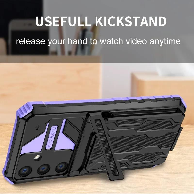 Wallet with Card Holder Phone Case for Samsung Galaxy S23 FE S24 S22 S21 Ultra A25 A05S A15 A34 A54 A14 Stand Anti Drop Cover