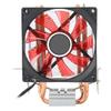 CPU Cooling Fan 3 Pin Connector PC Accessory Light 2 Brass Pipe for   775 Celsius 1155 Celsius  (Red )