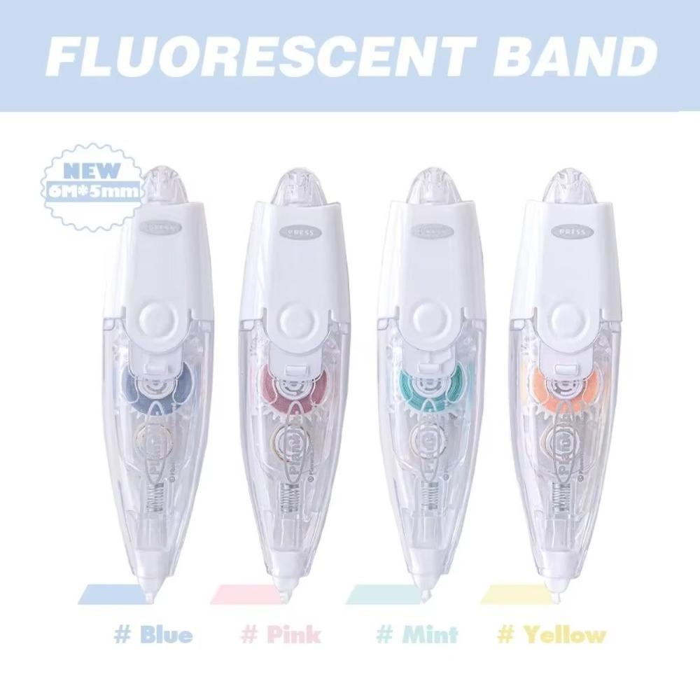 5mm*6m Fluorescent Band for Spot Point Marker Highlighting Alteration Tape  Student Gift