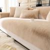 Artificial Rabbit Plush Sofa Cover Universal Soft Sofa Towel Covers Non-slip L Shape Sofa Blanket Couch Cushion Mat Living Room