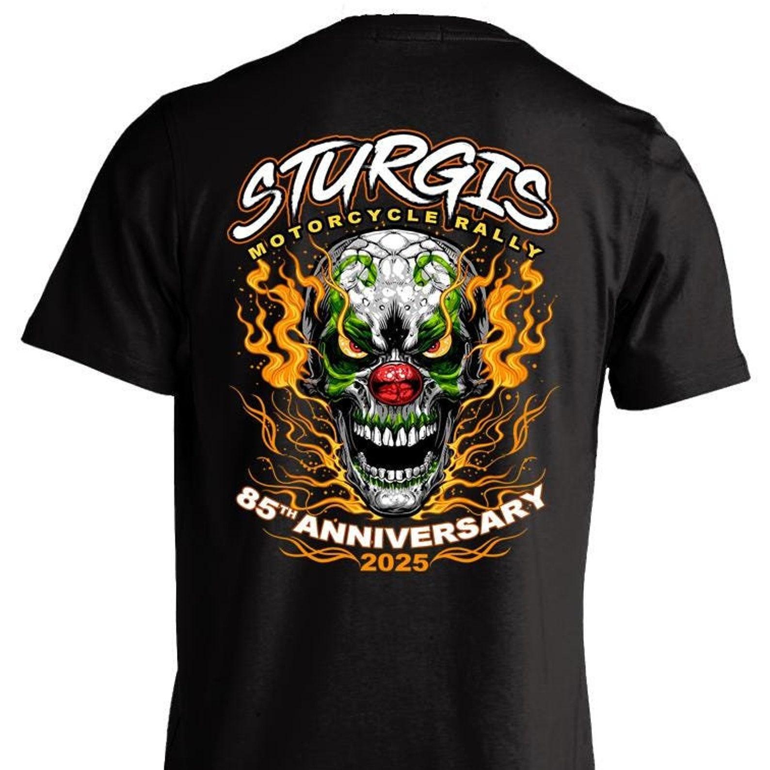 2025 Sturgis Motorcycle Rally Insane Clown T shirt - 85th Anniversary (BACK PRINT) 3XL