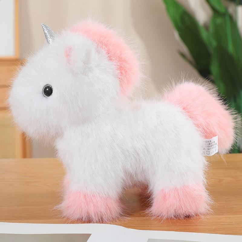 cute dreamworld unicorn plush Toy Cartoon Animal unicorn Pink Purple Plush Doll Home Decor Gift Kids