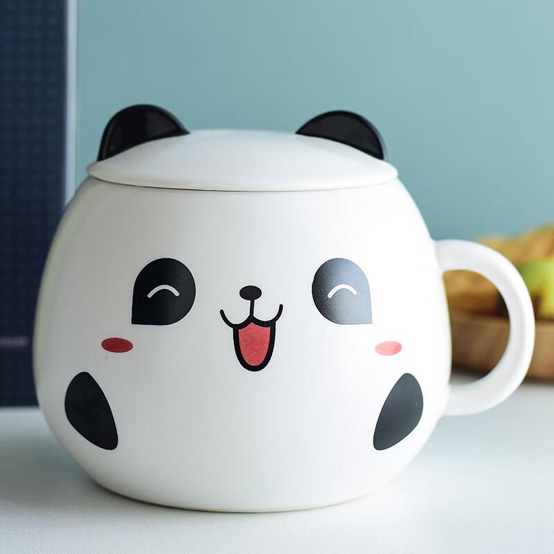 Pink Meatball Cartoon Panda Ceramic Mug Blind Box
