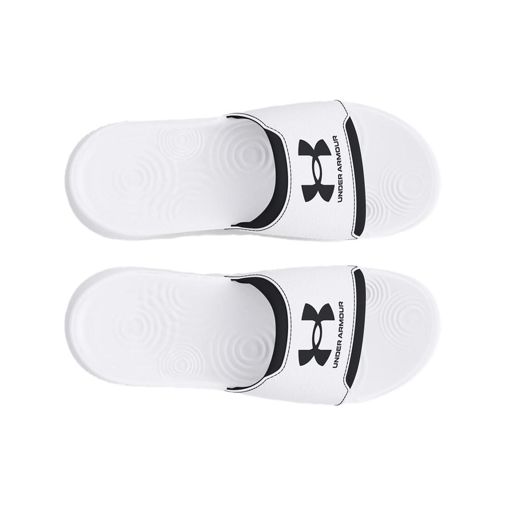 Under Armour Ignite Select Slide White Black Men Sneakers 3027219-100