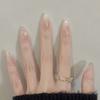 High quality new hand-worn armour golden autumn color French cat's eye high-grade temperament white wearing armour detachable nail piece nail art tool