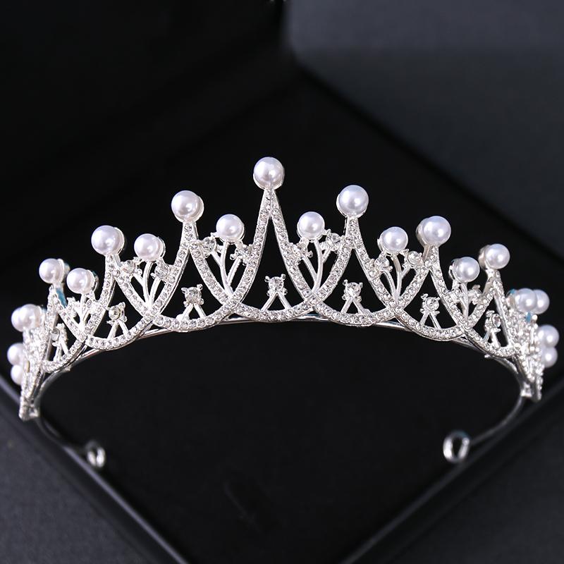 Baroque Vintage Crystal Rhinestone Tiaras And Crowns Diadems Headbands For Women Bride Wedding Hair Accessories Jewelry Band