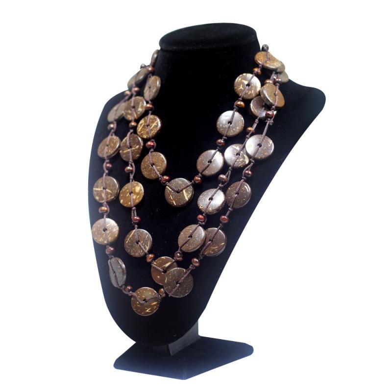 JMXD - Fashion Exaggerated Bohemian Necklace European and American Vintage Ethnic Style Handmade Beaded Women's Accessories