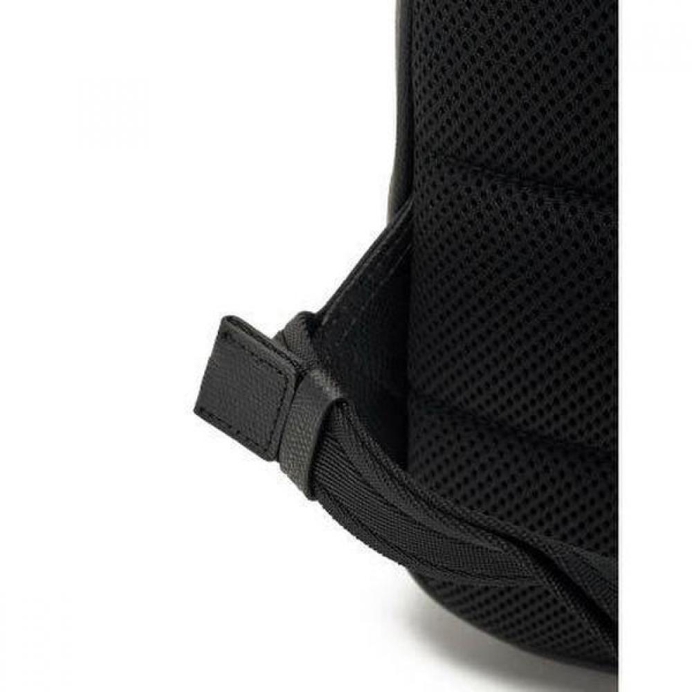 Daks Black Leather Simple Backpack Dbba2e337bk