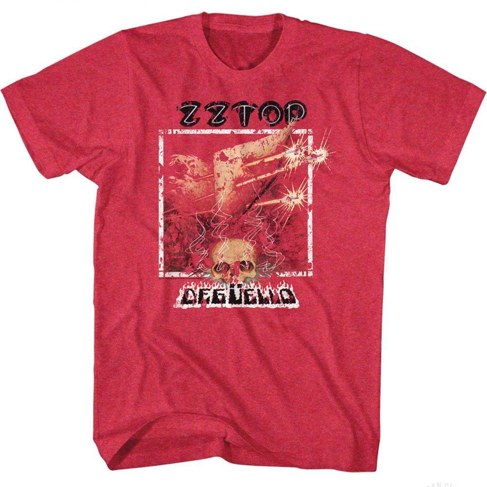 ZZ Top Deguello Cherry Heather Adult T-Shirt XXXL
