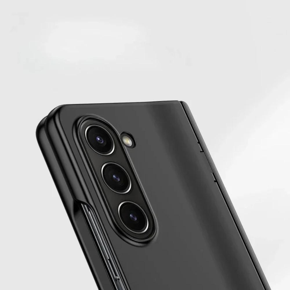 High-end Solid Color Hard PC Phone Case for Samsung Galaxy Z Fold7 Fold6 Fold5 Fold4 3 Matte Shockproof Hinge Protective Cover