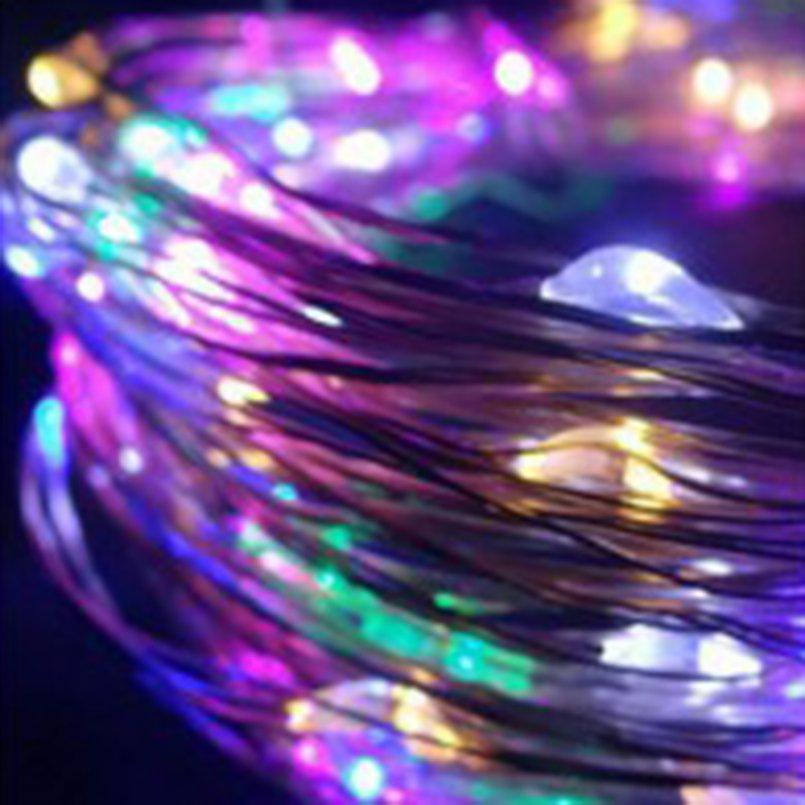Lámpara de color LED String Silver Core Wire Bar Bar Festival Decoración Lámpara de color LED String Silver Core Wire Bar Bar Festival Decoración