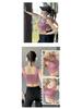 Women's Summer Sports One-Piece: Anti-Sag Yoga Vest & Fitness Bra with Elegant Gathered Back