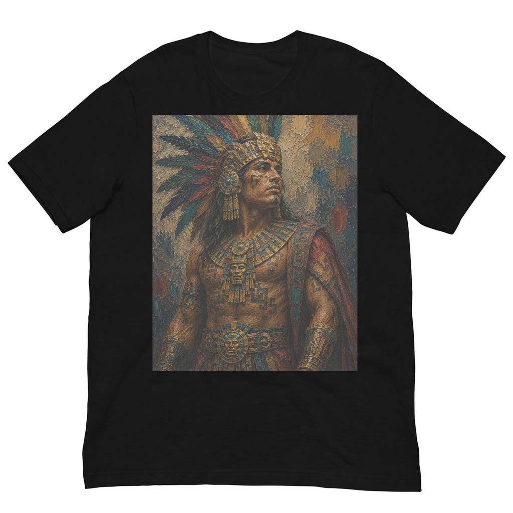 Aztec Warrior Painting Shirt, Ancient Mexico Art Tee, Indigenous Artwork