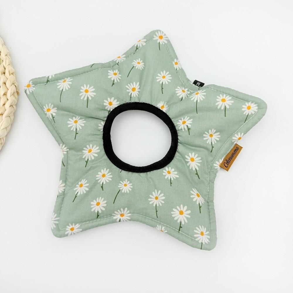 Star Shape Recovery Collar Floral Dog Muzzle Collar Pet Protection Collar  For Small Medium Pet