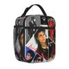 Michaels Pop King Jacksons Tote Insulated Lunch Bag Singer Handheld Food Bags Leakproof Cooler Thermal Travel Washable Bento Box