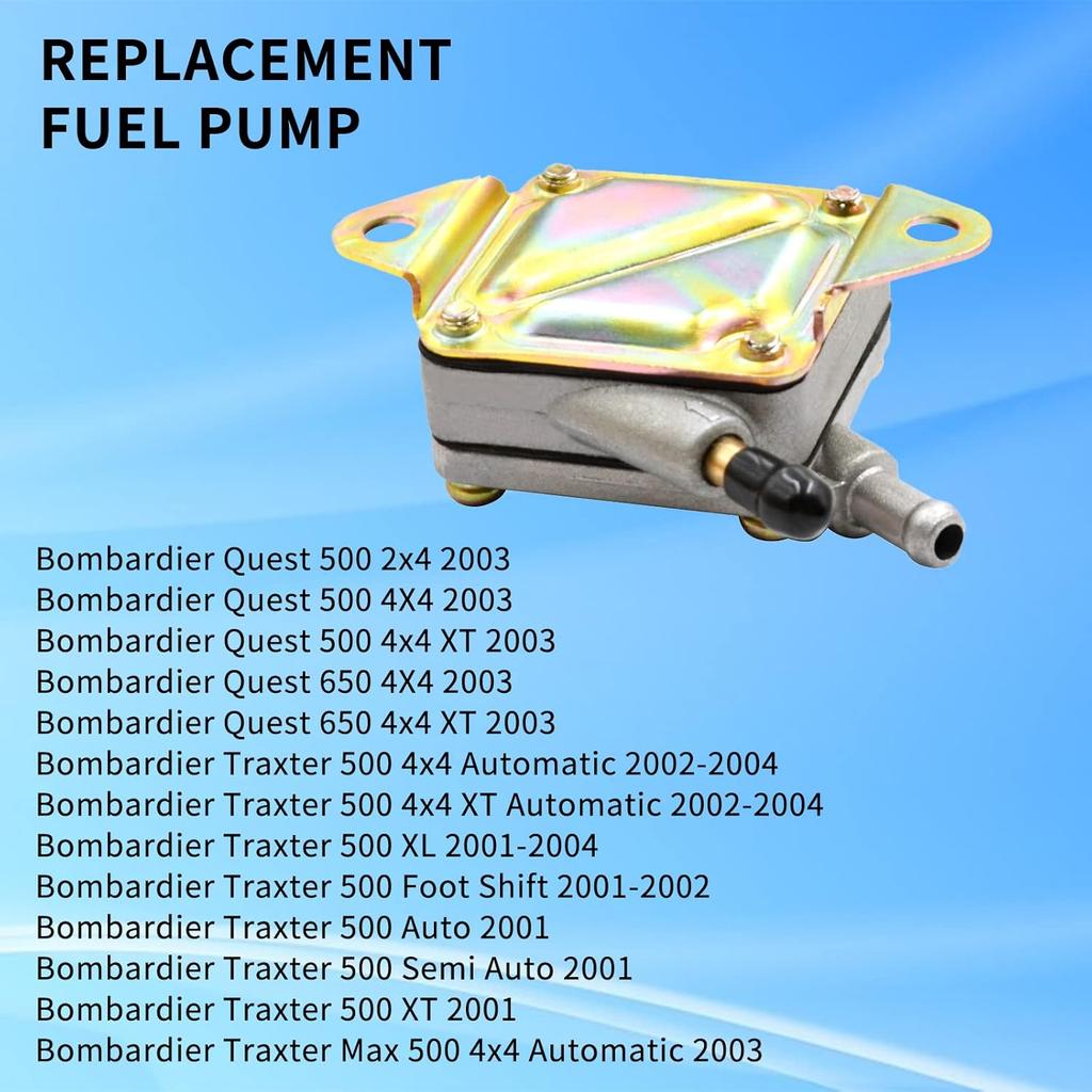Fuel Pump 707200000 Compatible with Can-Am Bombardier Traxter 500 XT 2001/Bombardier Traxter Max 500 4x4 Automatic 2003 Quest 500 650 Traxte