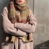 Korean Retro Double-Sided Plaid Scarf - Women's Classic Autumn/Winter Warm Accessory