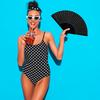 2 Pcs Folding Hand Fan, Black Nylon-Cloth Vintage Retro Fabric Hand Held Fans Chines/Spanish Foldable Fan for Women/Men Wedding Party Favor