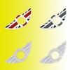 1PCS Be Suitable F55 R50 R53 R56 R60 R57 Cooper Delicate Door Pin Lock Wing Emblem Badge Stickers Car Door Metal Sticker