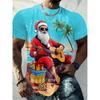 Christmas T-shirt Fun 3D Santa Claus Printed Top T-shirt Dj Men's Clothing Kawaii T-shirt Holiday Leisure Harajuku Colorful Men's Clothing