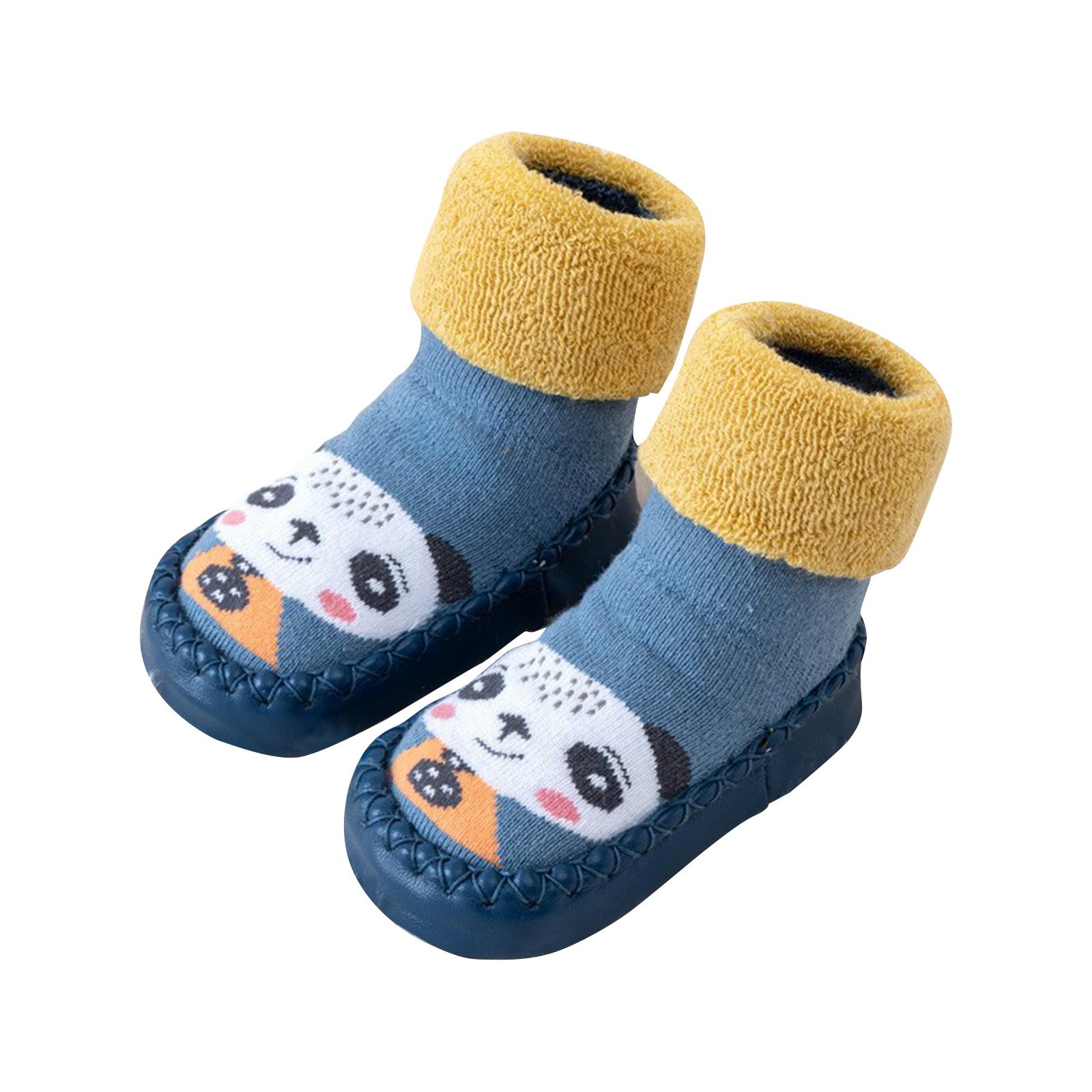 

Newborn Baby Socks Shoes And Socks Non-slip Baby Thickened Medium Cotton Socks 0-3 Years Old Toddler Floor Socks 15 світло-фіолетового кольору