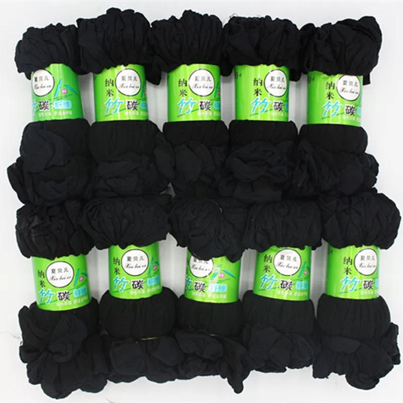 

10/50pcs Black Skin Socks Women Sexy Ultrathin Stockings Female Transparent Nylon Crystal Short Ankle Sock Non-Slip Silk Meias 5pairs(10pcs) чёрный