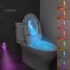 Toilet Night Lamp Colorful Lights USB Rechargeable Waterproof Motion Sensor Activated LED Light Bathroom Accessories