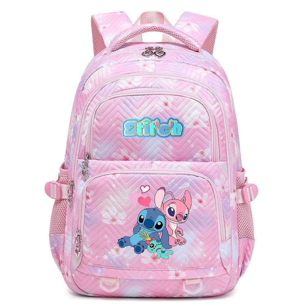 Cartoon Printing Multi-Compartment Middle And High School Schoolbag Cute And Lightweight Girls Backpack Young Girls Schoolbag