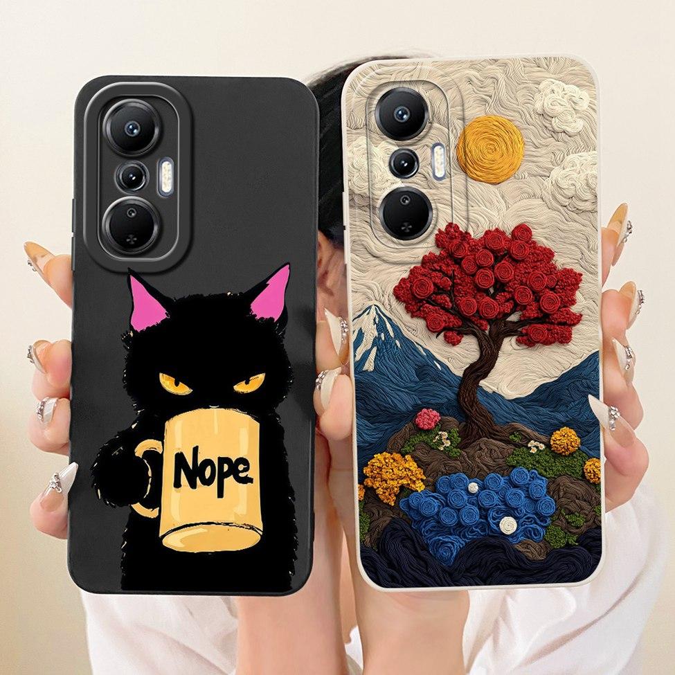 For Infinix Hot 20S X6827 Casing For Infinix Hot 20 Pro Cover Fashion Cartoon Cute Funny Painted Silicone Phone Case