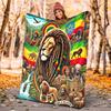 Coperta in Flanella Leone di Giuda Rastafari Morbida Coperta per Tutte le Stagioni, Design per Campeggio, Viaggio in Auto, Escursionismo Divano, Letto, Ufficio Regalo Perfetto per Feste
