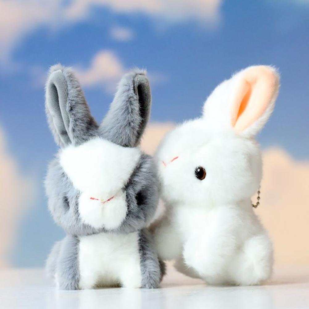 14cm Cute Bunny Cartoon Animal Dolls Stuffed Long Ear Rabbit Soft Plush Toys Sleeping Children Baby Birthday Gift for Kids