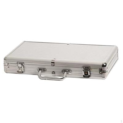 Chip Carry Case Set Holder,Aluminum Alloy Thicken Storage Container Box for Travel Household