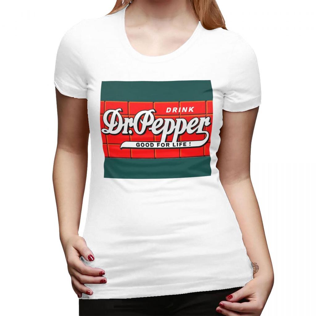 Dr Pepper Good For Life TShirt for Women ONeck Streetwear T Shirts Womens Short Sleeve Summer Clothes Tops