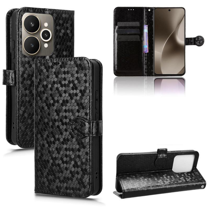 Polka Dot Flip Cover Phone Case for Realme 15G (Domestic/SEA/Straight Screen Versions)