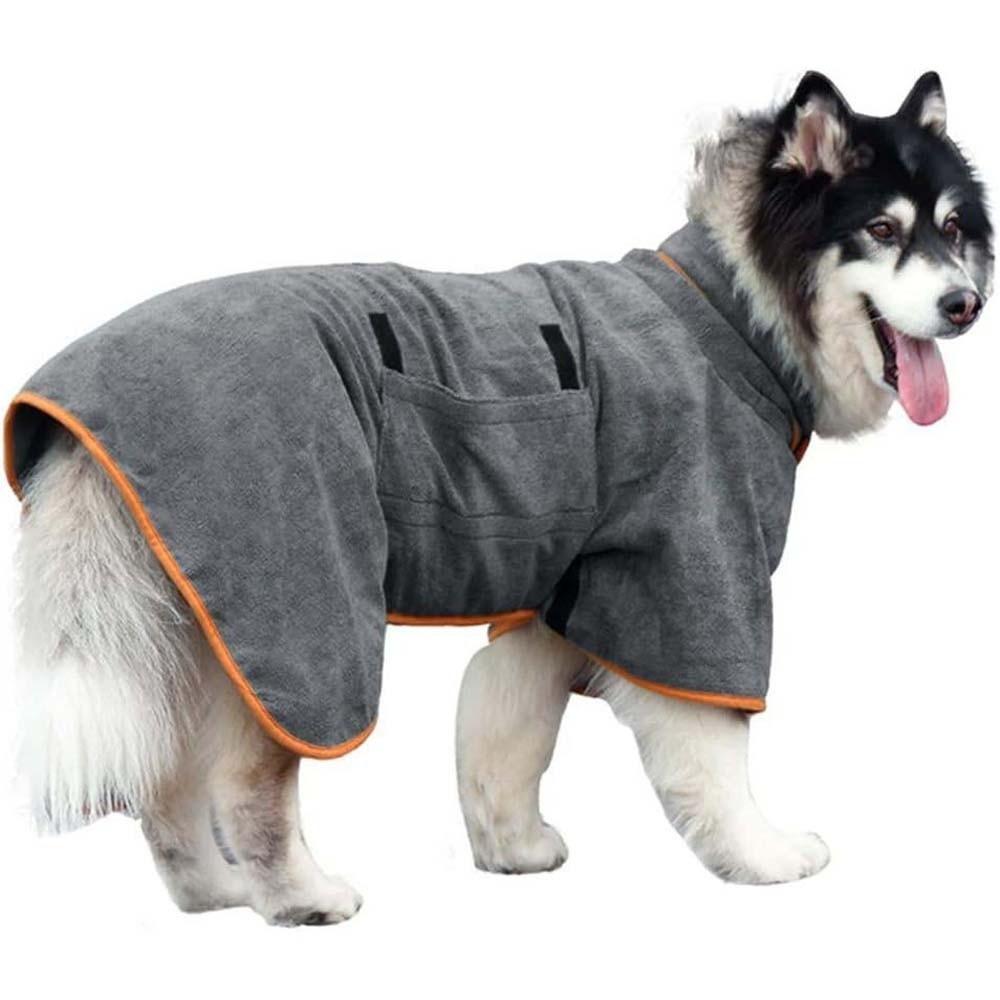 Absorbent Dog Bathrobe Coral Fleece Dog Clean Washcloth Dog Bath Towel  Dog Cat Pet Products